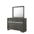 thumbnail image 6 of Matrix Traditional Style Full 5 PC Storage Bedroom Set made with Wood in Gray, 6 of 16
