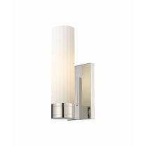 Innovations Lighting  Empire - 1 Light 11" Wall-Mounted Sconce Polished Nickel/Matte White