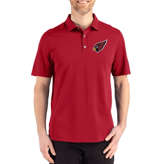 Men's Cutter & Buck Cardinal Arizona Cardinals Big & Tall Advantage Refresh Epic Confidence Recycled Tri-Blend Pique