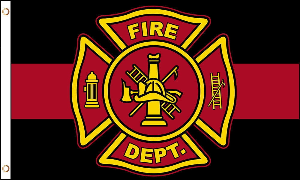 NYFD New York Fire Department Dept Premium 100D Woven Poly Nylon 3x5 Flag Banner 