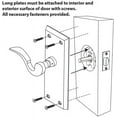 thumbnail image 2 of Nostalgic Warehouse Craflr_Psg_234_Kh Fleur Passage Door Lever Set - Grey, 2 of 2