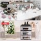 thumbnail image 2 of 3 Layers Transparent Desktop Drawer Type Storage Box Plastic Mini Cosmetics Storage Organizer Sundries Holder (Black and Transparent), 2 of 4