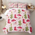 thumbnail image 2 of Erosebridal Girls Pink Cowgirl Twin Quilt Set, Tribal Western Twin Coverlet Set, 2 Pieces, 2 of 7