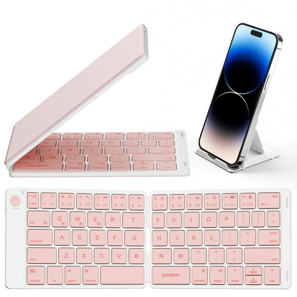 Teclado plegable Bluetooth Samsers Wireless Rosa