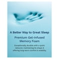 thumbnail image 2 of Twin XL Memory Foam Mattress Topper - 3 Inch Cooling Extra Long Reflex Gel Mattress Pad - - Oeko TEX Certified, 2 of 8