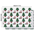 thumbnail image 5 of Watercolor Christmas Placemats Set of 6, 12x17 Inch Wipeable Mats - Seasonal Deer Trees Snowflakes Design for Holiday Table Setting, 5 of 5