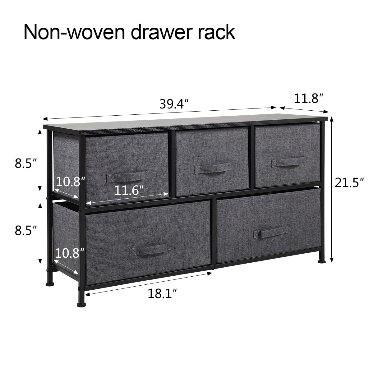 Lowestbest Cabinet Unit, Multifunctional locker, Dresser Drawer Organizer 3 Drawers, End Table Storage Cabinet with Easy Pull Fabric Bins, Black Lowestbest Cabinet Unit, Multifunctional locker, Dresser Drawer Organizer 3 Drawers, End Table Storage Cabinet with Easy Pull Fabric Bins, Black