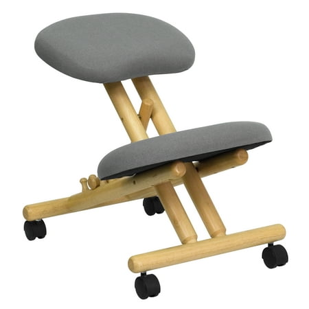 Wooden Ergonomic Kneeling Posture Office Chair,