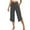 Dark Gray, variant on Gunia Women'S Capri Pants High Waisted Capris For Casual Wide Leg Yoga Pants Loose Stretch Workout Pants With Pockets Summer Pants