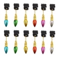 thumbnail image 1 of MasteelfCA 24 Pcs Pinces à Moustaches Cloche Pendentif Barbe Ornements Barbe Cheveux Décor, 1 of 7