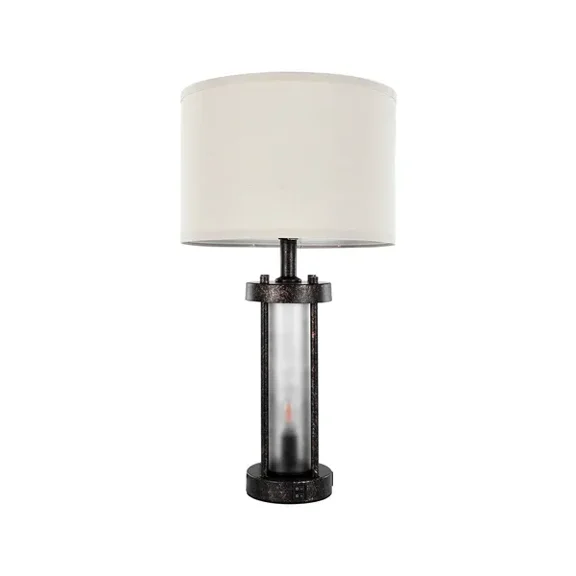 Farmhouse Bedside Table Lamps Set of 2 with USB Ports