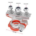 thumbnail image 5 of Sidaley 1 par de conectores de terminal de batería, terminal de 3 vías, clip de cobre, accesorio de abrazadera positivo negativo Type2 Sidaley VI000576-00, 5 of 5