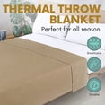 thumbnail image 5 of Waffle Weave Thermal Bed Blanket-66x90 Twin Comforter Cotton Throw Blankets for Bed, Sofa, Bedroom Decor, Housewarming Gifts, Layering of Hotels & Hospital Bed SheetsBeige, 5 of 6