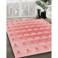 thumbnail image 2 of Ahgly Company Indoor Square Patterned Flamingo Pink Area Rugs, 8' Square, 2 of 6