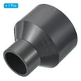 thumbnail image 3 of Uxcell 3x1.6" ID Reducer Pipe Fitting PVC Straight Socket Coupling Connector, Grey, 3 of 5