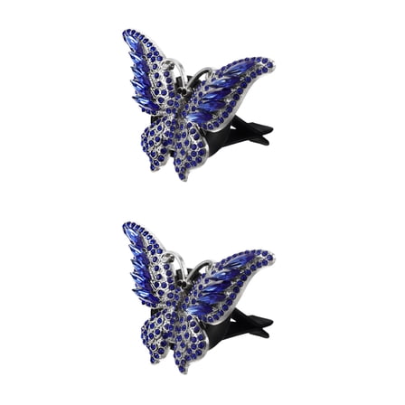 OUNONA 2 Sets  Butterfly Car Vent Clips Bling Car Aroma Perfume Diffuser Vent Clip Car Air Freshener Vent Clips Car Interior Decor For Girls Women Car Accessories