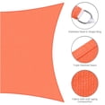 thumbnail image 4 of Yescom 19x13Ft 97% UV Block Rectangle Sun Shade Sail Outdoor Patio Pool Garden Yard Lawn Carport Awning  Bright Orange, 4 of 11