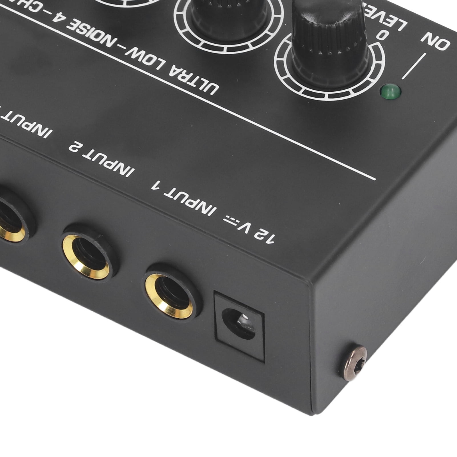 Rupoun 4-Channel Compact Audio Mixer Ultra-Low Noise for Guitars, Bass, Keyboards (5.9 inches / 15 cm)