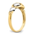 thumbnail image 7 of 14k Two-tone Hearts Ring K3874, 7 of 7