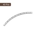 thumbnail image 3 of Uxcell Brass Curved Tube Beads, Texture Plating Noodles Spacer Bead for Jewelry Craft Making, Silver White 1.5x30mm, 3 of 6
