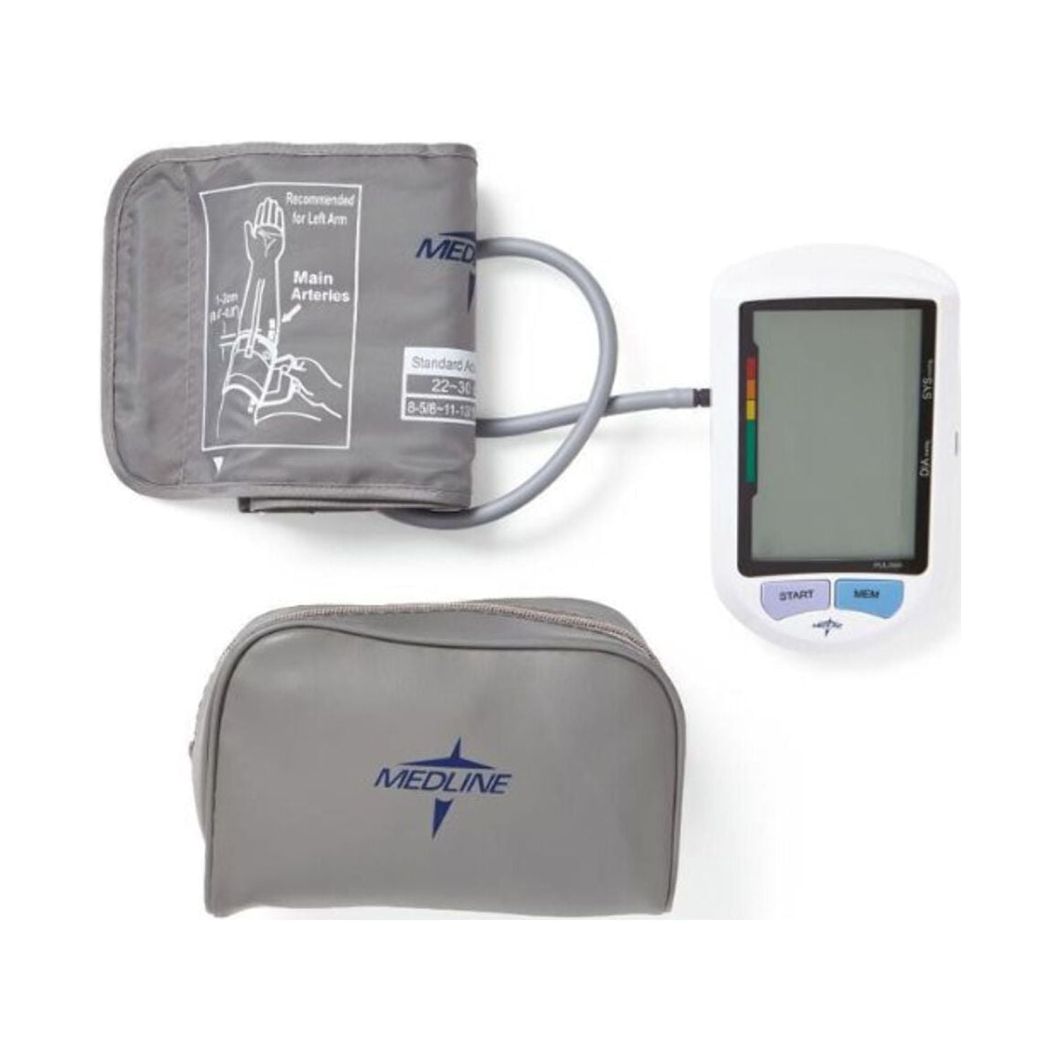 Medline Elite Automatic Digital Blood Pressure Monitor, Standard and Large Adult Cuff