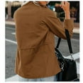 thumbnail image 5 of Veste Multi-Poches à Fermeture Éclair Ample Unie pour Femmes de Haute Qualité Vendredi Fou, 5 of 5