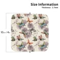 thumbnail image 2 of Leather Coasters with Heat-resistant for Drinks, Flying Butterflies-1 Cup Coasters Cup Pad Mat for Tabletop Protection, Coffee Table, Office Desk and Housewarming Gift, 2 of 5
