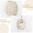 thumbnail image 2 of Minkissy Handwoven White Cotton Rope Lampshade Replacement for Pendant Ceiling Light Fixtures, 2 of 6