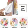 thumbnail image 4 of Peel and Stick Wallpaper Waterproof Sweet flower watercolor soft pastel colors water color Wall Mural Decor Self Adhesive and Removable 69in x 98in, 4 of 8