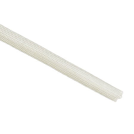 Uxcell Insulation Cable Protectors 9.8Ft7mm/ 0.28 High TEMP Fiberglass Sleeve White