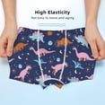 thumbnail image 3 of Yiaed Dinosaur Print Boys' Boxer Briefs Cotton Casual Stretch Comfort Boys Boxers - Kids Boxer Briefs Underwear for Boys (6-18)-Medium, 3 of 5