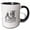 Black/White, variant on 3drose, Funny Artificial Intelligentsia - Artificial Intelligence Text Art, 15oz Two-tone Black Mug