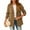 Dark khaki, variant on Women's Casual Blazers Long Sleeve Lapel Button Open Front Work Office Blazer Jackets Suit