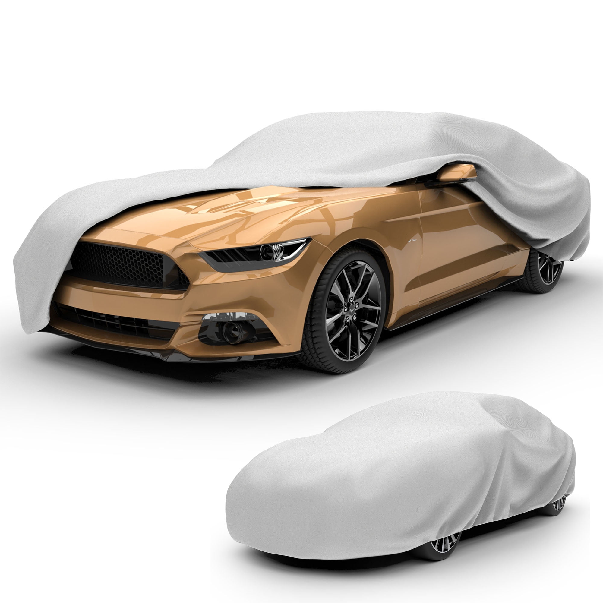 (2 pack) Budge Ultra Car Cover, Breathable, UV & Water-Resistant Car Protection, Size 5 for Full Size Vehicles
