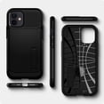 thumbnail image 2 of Funda Para iPhone 12 Mini Spigen Slim Armor Uso Rudo Negro Original Spigen Slim Armor/Negro, 2 of 3