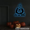 thumbnail image 5 of Craftnamesign Ghost Pumpkin Metal Wall Art with LED Light, Happy Halloween Sign Home Decor, 5 of 5