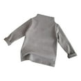 thumbnail image 2 of Boys Girls Mock Neck Shirts Long Sleeve Sweatshirts Size 2-10 Toddlers Kids Casual Solid Color Pullover Slim-Fit Basic Thermal Warm T-Shirts Tops, 2 of 3