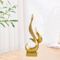 thumbnail image 6 of CoudarTitie Abstract Sculpture Aesthetic Collection Creative Flame Statue Resin Figurine for Gold, 6 of 9