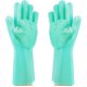 thumbnail image 3 of Guantes mágicos del depurador del cepillo del silicón de los guantes reutilizables de la esponja de la limpieza del lavavajillas, 3 of 5