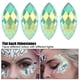 thumbnail image 1 of Diy 500 Uds AB Ojo De Caballo Diamantes De Imitación Parte Posterior Plana Color Verde Claro Cristal 7x15mm, 1 of 7