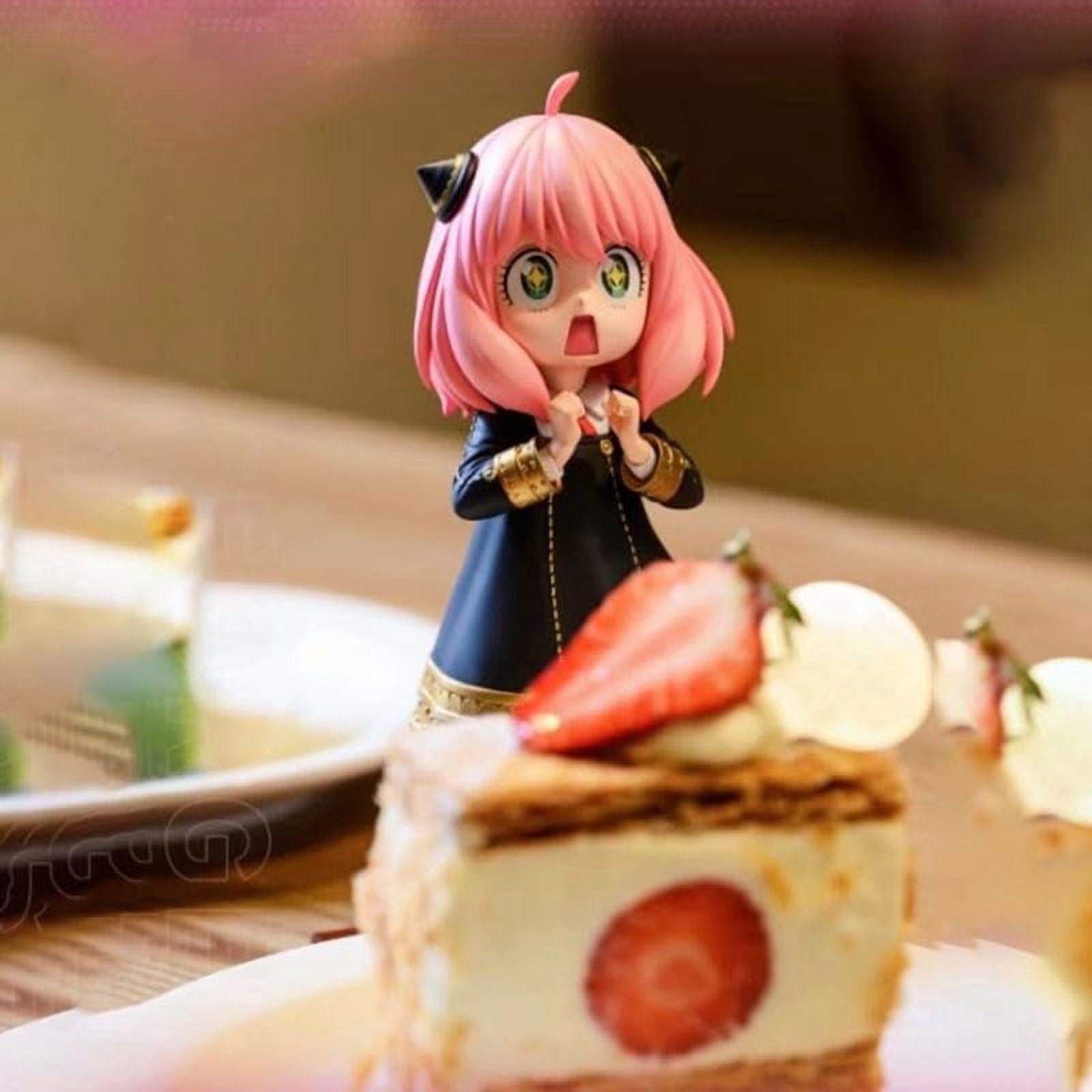 New Anya Figure, Standing Starry Eyes Anya Forger Anime Figures 17cm/6.7nch PVC Characters Collectible Handicrafts Decorations for Anime Fans Gifts