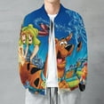 thumbnail image 2 of Scooby Doo Cartoon Fashion Jacket Mens Windbreaker Coat Lightweight Zipper Clothes Streetwear Bomber Outerwear Jackets, 2 of 7