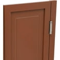 thumbnail image 4 of Swinging Doors Cafe Doors, Interior Solid Wood Swing Door with Metal Hinges, Cafe Saloon Doors, Bar Saloon Swinging Doors for Kitchen Stairs Bedroom Entrance Partition (Brown, 35.43" x 35.43"), 4 of 9