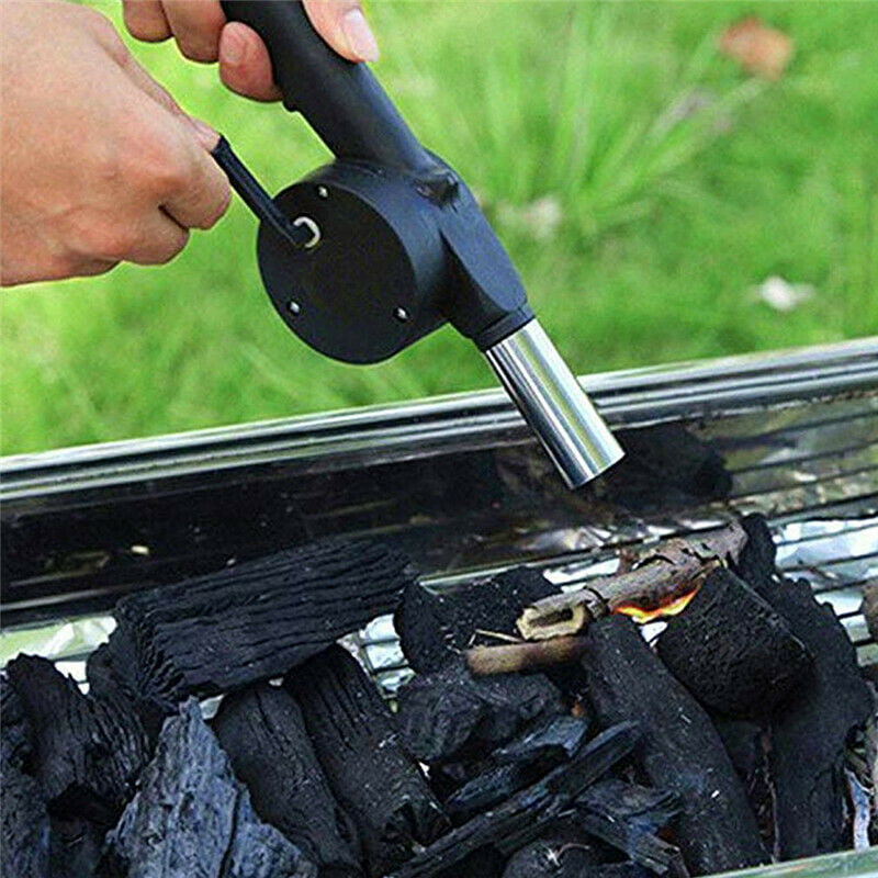 Tool Hand Wind BBQ Barbecue Bellow Camping Fire Fan Blower Manual Ventilator Air 
