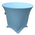 thumbnail image 1 of LA Linen Nappe Ronde en Spandex, 30 Pouces de Hauteur, Bleu Clair, 1 of 1