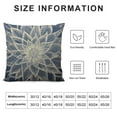 thumbnail image 5 of FUMJ  Modern Gold Navy Blue Abstract Floral Throw Pillow Cover Floral Petal Sketch Elegance Bloom Botanical Navy Modern Nature Luxury Chic Pillow Case, 5 of 5