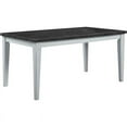 thumbnail image 2 of Acme Lanton Dining Table in Marble & Antique White Finish Indoor, 2 of 12