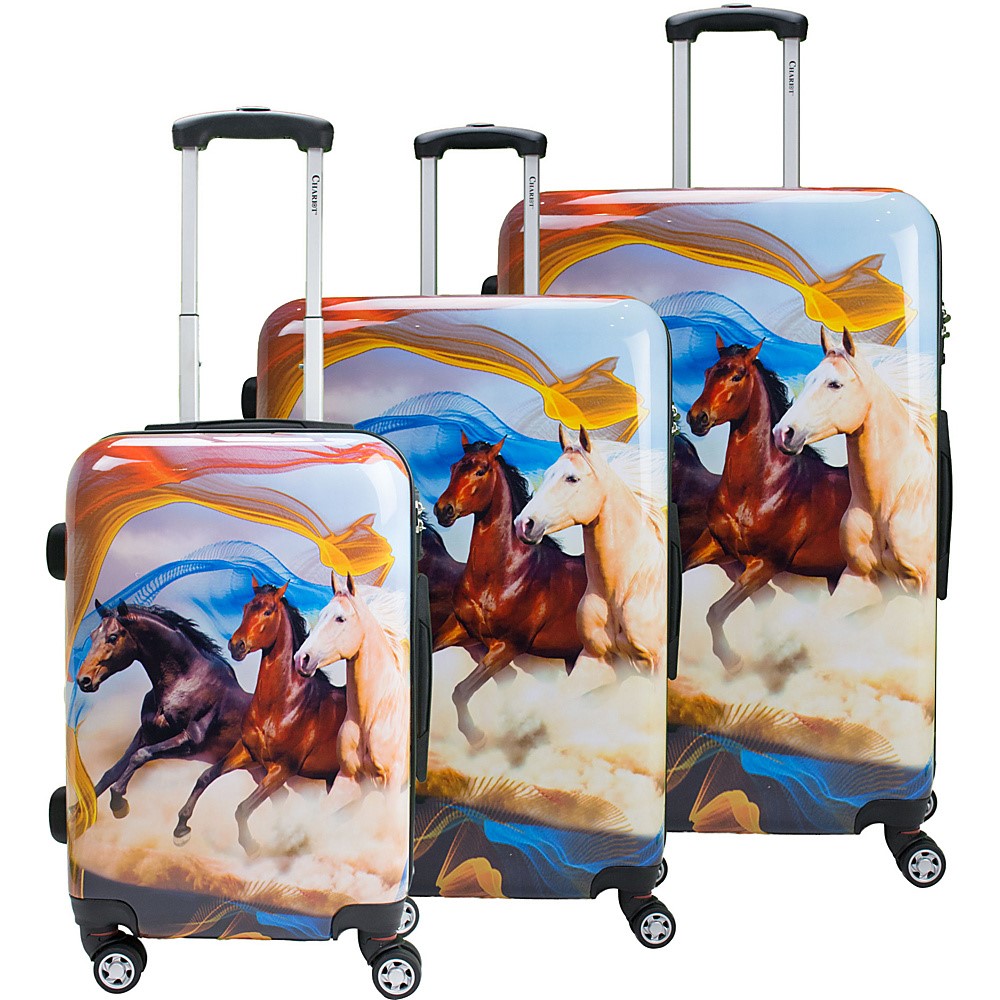 Chariot Mustang 3 Piece Hardside Spinner Luggage Set Walmart Com