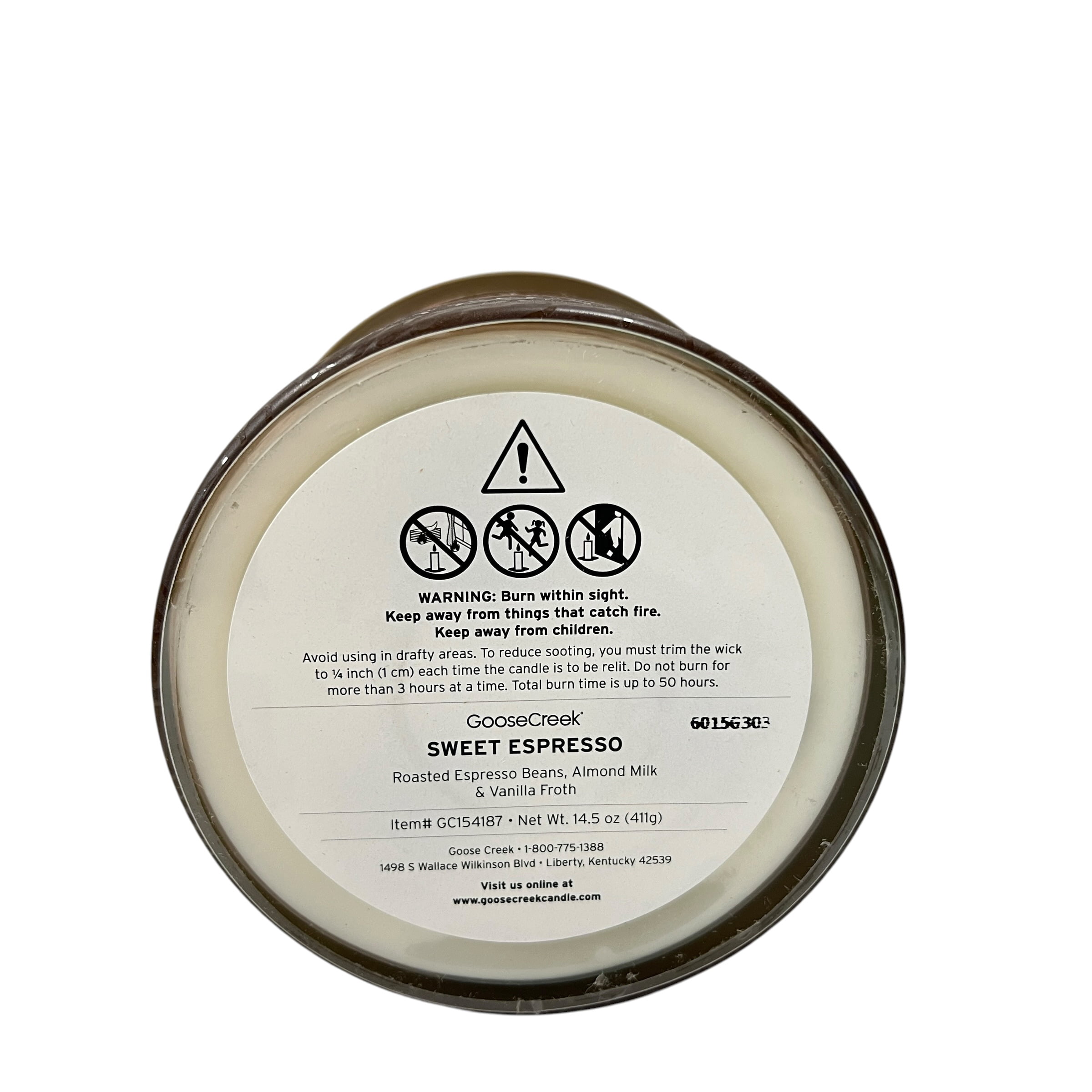 Goose Creek Sweet Espresso Scented 3 Wick Candle 14.5 oz