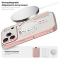 thumbnail image 6 of Allytechgroup Magnetic Wallet Case for Apple iPhone 17 Pro Max, RFID Blocking PU Leather Clear Back Cover Compatible with Magsafe Wireless Charging Anti-Scratch Case for iPhone 17 Pro Max,Pink, 6 of 7